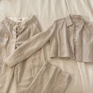 Aritzia Wilfred pant and top set
